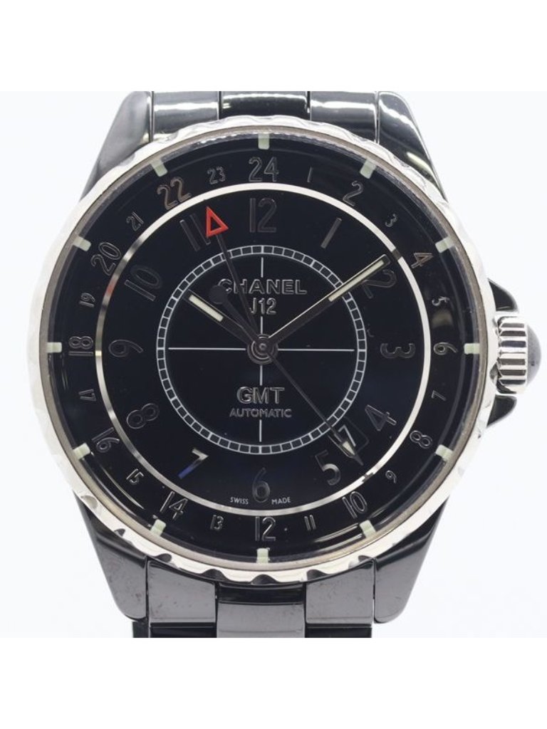 Chanel Gmt Automatic Date Black Dial Watch Nam